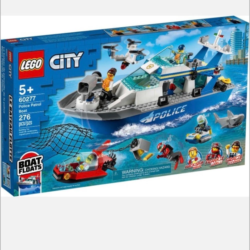 Lego City Police Patrol Boat 60277